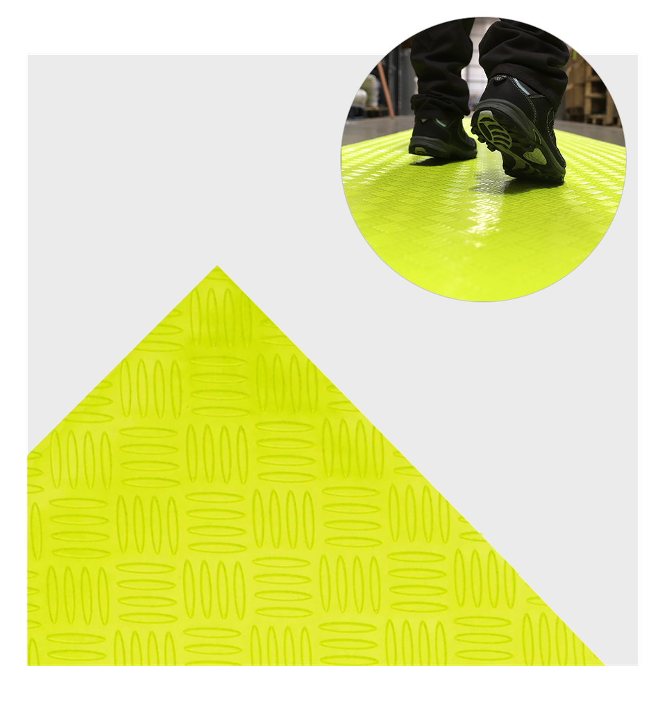 [F0204-H3] Rubber Walkway Matting (1m x 10m, Black)